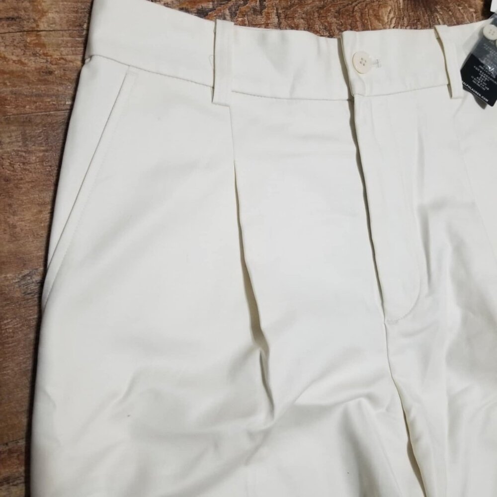 Ralph Lauren Pants Cropped Ankle Ivory Cream NWT 8 Office Modern Straight - Picture 3 of 8